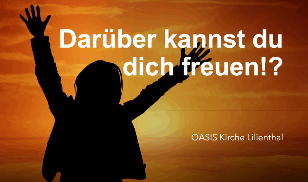 Darüber kannst du dich freuen!? Image